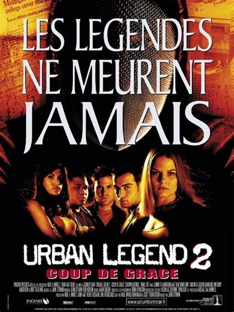 Urban Legends: The Final Cut. 2000 · 1 hr 38 min. R. Horror. An ambitious film student’s thesis project becomes a terrifying effort of unknown evil as his cast and crew start dying off, one by one. StarringJennifer Morrison Eva Mendes Anthony Anderson Loretta Devine Joey Lawrence. Directed byJohn Ottman.
